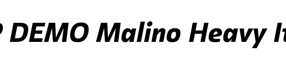 FSP DEMO Malino Heavy Italic