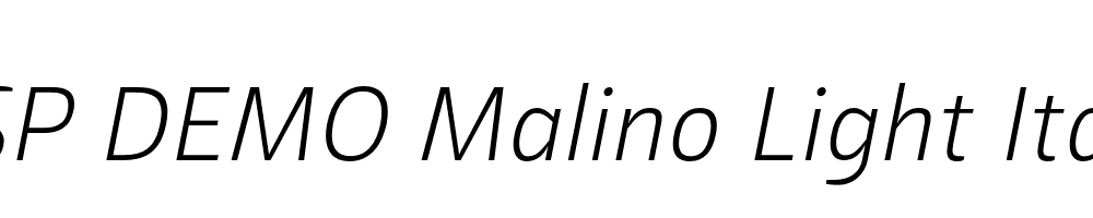 FSP DEMO Malino Light Italic