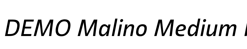 FSP DEMO Malino Medium Italic