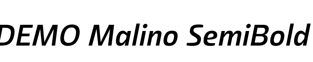 FSP DEMO Malino SemiBold Italic