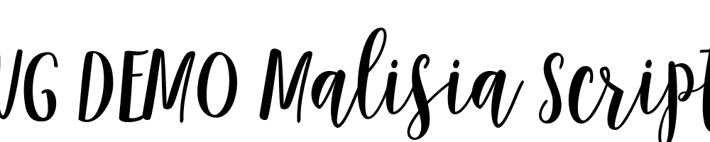  DEMO Malisia Script Regular