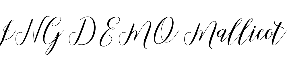  DEMO Mallicot Script Regular