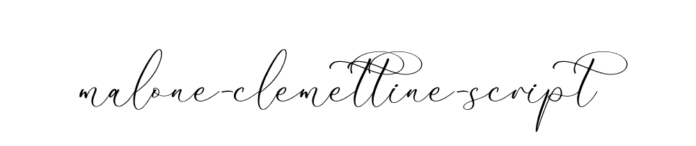 Malone Clemettine Script