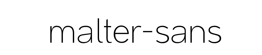 Malter Sans