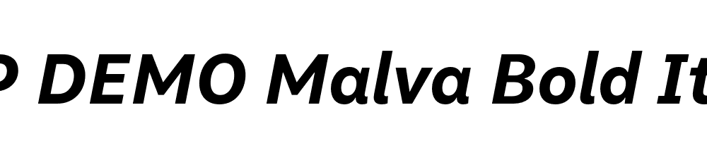 FSP DEMO Malva Bold Italic