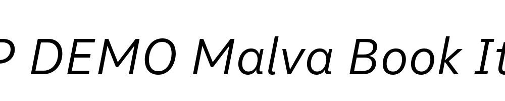 FSP DEMO Malva Book Italic