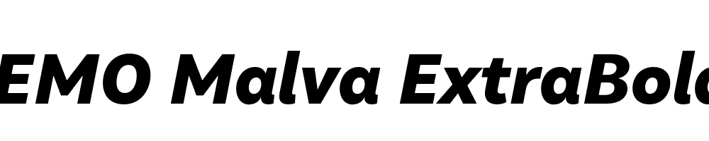 FSP DEMO Malva ExtraBold Italic