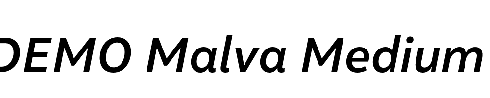 FSP DEMO Malva Medium Italic