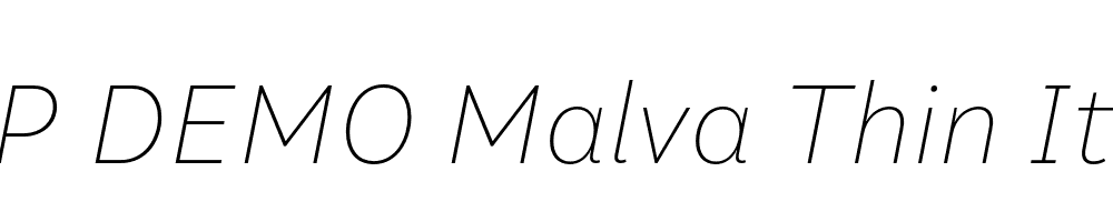 FSP DEMO Malva Thin Italic