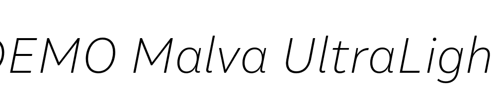 FSP DEMO Malva UltraLight Italic