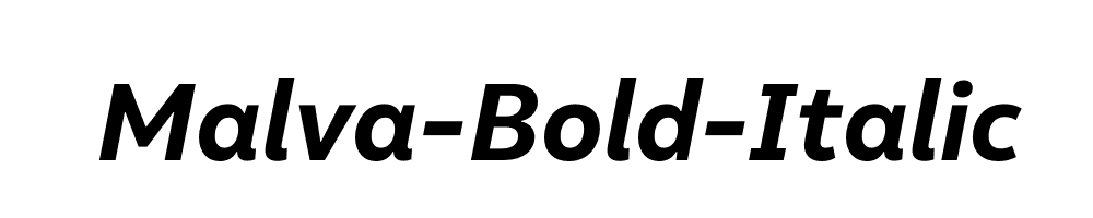 Malva-Bold-Italic