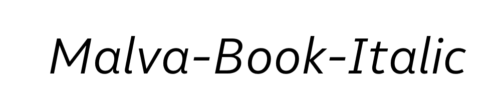 Malva-Book-Italic