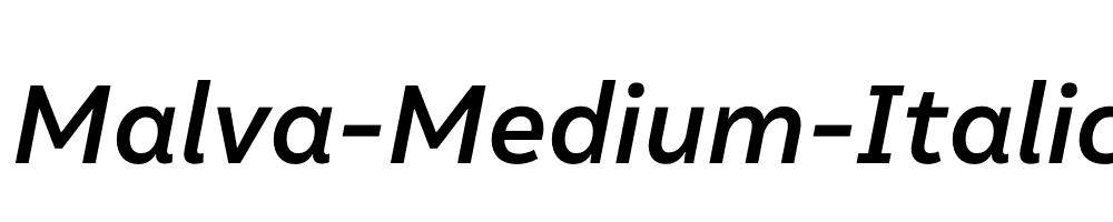 Malva-Medium-Italic