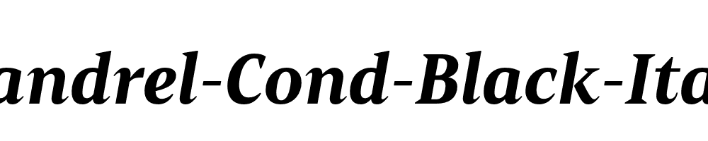 Mandrel-Cond-Black-Italic