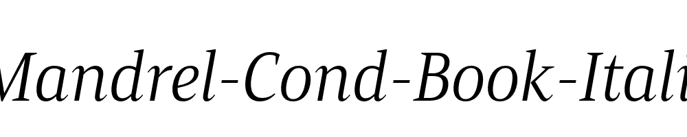 Mandrel-Cond-Book-Italic