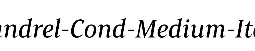 Mandrel-Cond-Medium-Italic