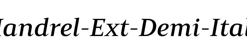 Mandrel-Ext-Demi-Italic