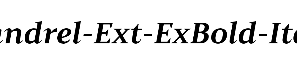 Mandrel-Ext-ExBold-Italic