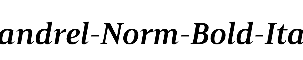 Mandrel-Norm-Bold-Italic