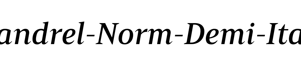 Mandrel-Norm-Demi-Italic