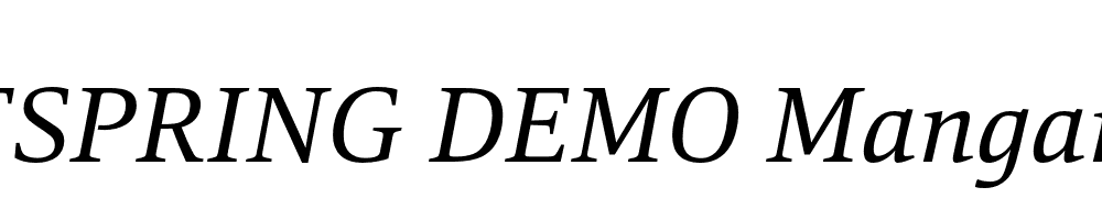  DEMO Mangan Italic