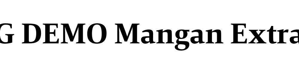  DEMO Mangan ExtraBold Regular