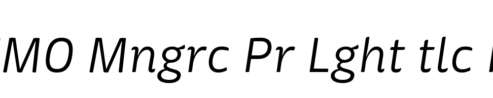 FSP DEMO Mngrc Pr Lght tlc Regular