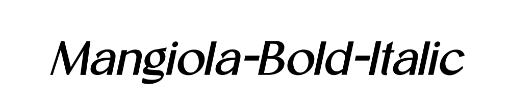 Mangiola-Bold-Italic