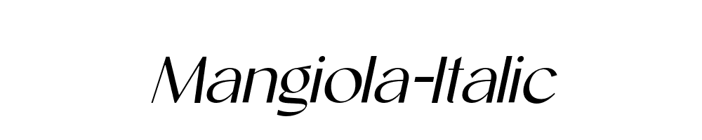 Mangiola-Italic