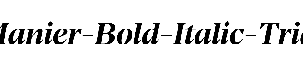 Manier-Bold-Italic-Trial