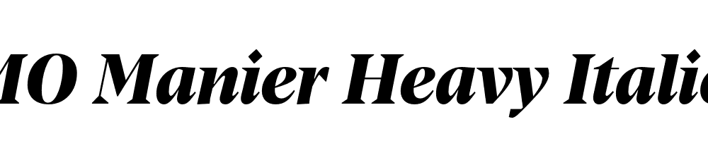 FSP DEMO Manier Heavy Italic Regular