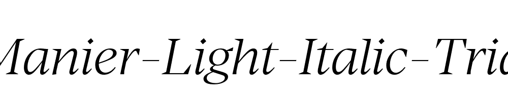 Manier-Light-Italic-Trial