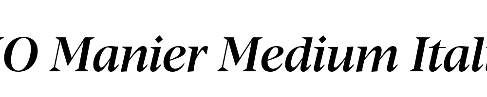 FSP DEMO Manier Medium Italic Regular