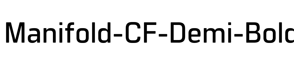 Manifold-CF-Demi-Bold