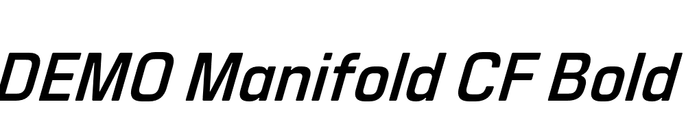 FSP DEMO Manifold CF Bold Italic