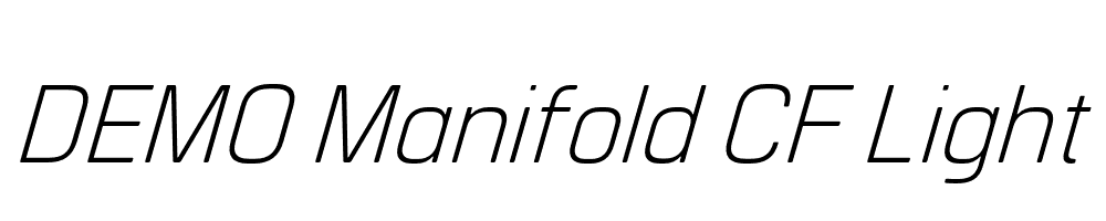 FSP DEMO Manifold CF Light Italic