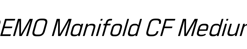 FSP DEMO Manifold CF Medium Italic