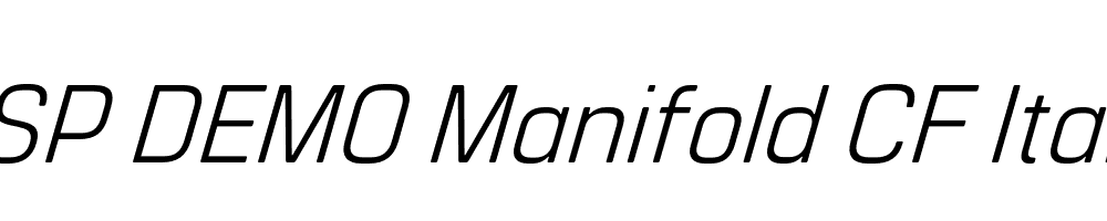 FSP DEMO Manifold CF Italic