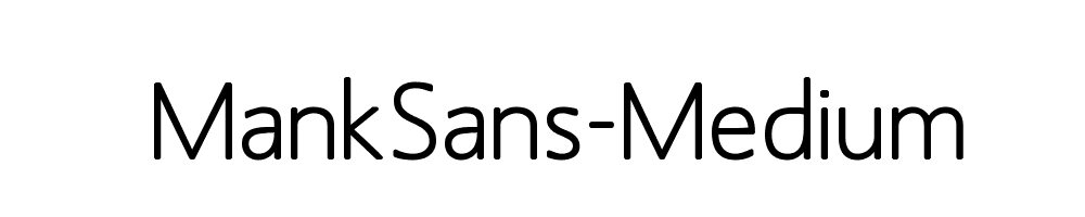 MankSans-Medium