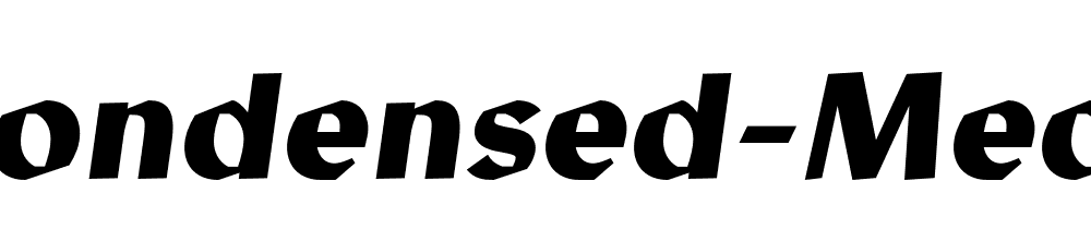 Manofa Condensed Medium Italic