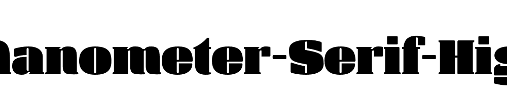 Manometer-Serif-High