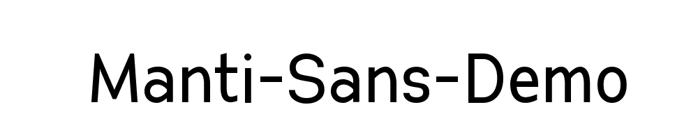 Manti-Sans-Demo