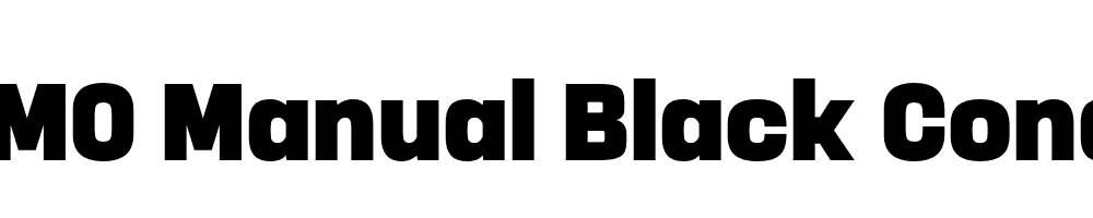  DEMO Manual Black Condensed Regular