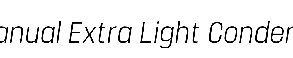  DEMO Manual Extra Light Condensed Italic