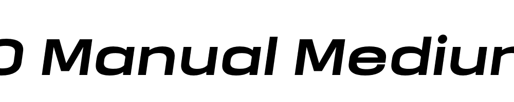  DEMO Manual Medium Expanded Italic