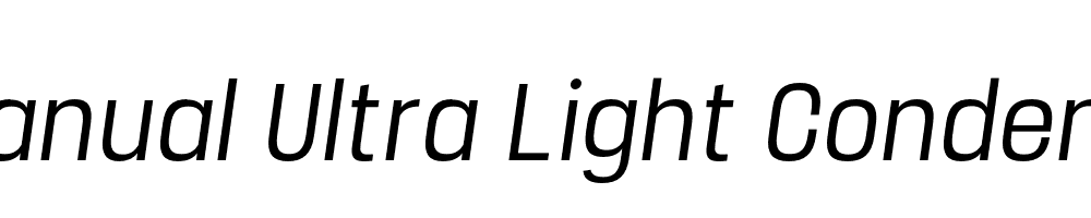  DEMO Manual Ultra Light Condensed Italic