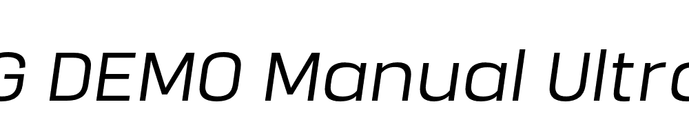  DEMO Manual Ultra Light Italic