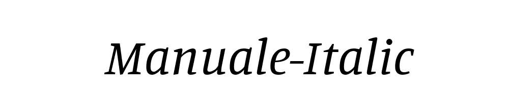 Manuale-Italic