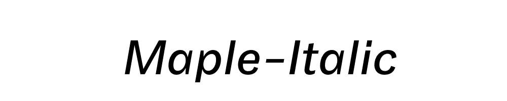 Maple-Italic