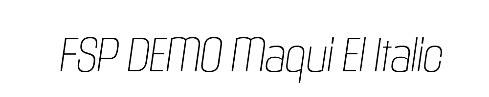 FSP DEMO Maqui El Italic